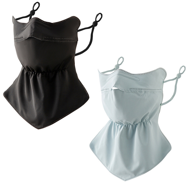 Лятна слънцезащитна маска Ice Silk, защита на врата, слънцезащита, UV защита, дишаща 3D стерео защита на очите, слънцезащитен балсам за открито
