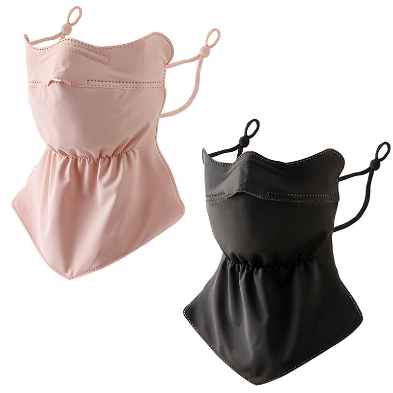 Лятна слънцезащитна маска Ice Silk, защита на врата, слънцезащита, UV защита, дишаща 3D стерео защита на очите, слънцезащитен балсам за открито
