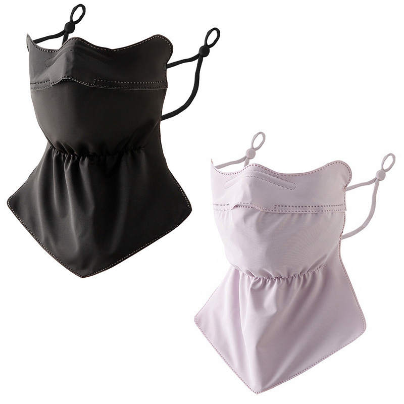 Лятна слънцезащитна маска Ice Silk, защита на врата, слънцезащита, UV защита, дишаща 3D стерео защита на очите, слънцезащитен балсам за открито