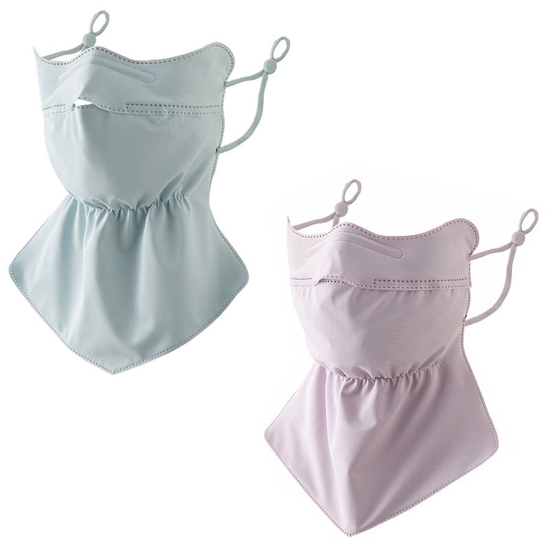 Лятна слънцезащитна маска Ice Silk, защита на врата, слънцезащита, UV защита, дишаща 3D стерео защита на очите, слънцезащитен балсам за открито