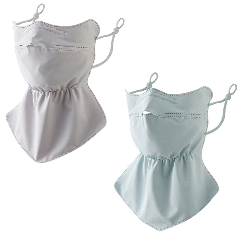 Лятна слънцезащитна маска Ice Silk, защита на врата, слънцезащита, UV защита, дишаща 3D стерео защита на очите, слънцезащитен балсам за открито