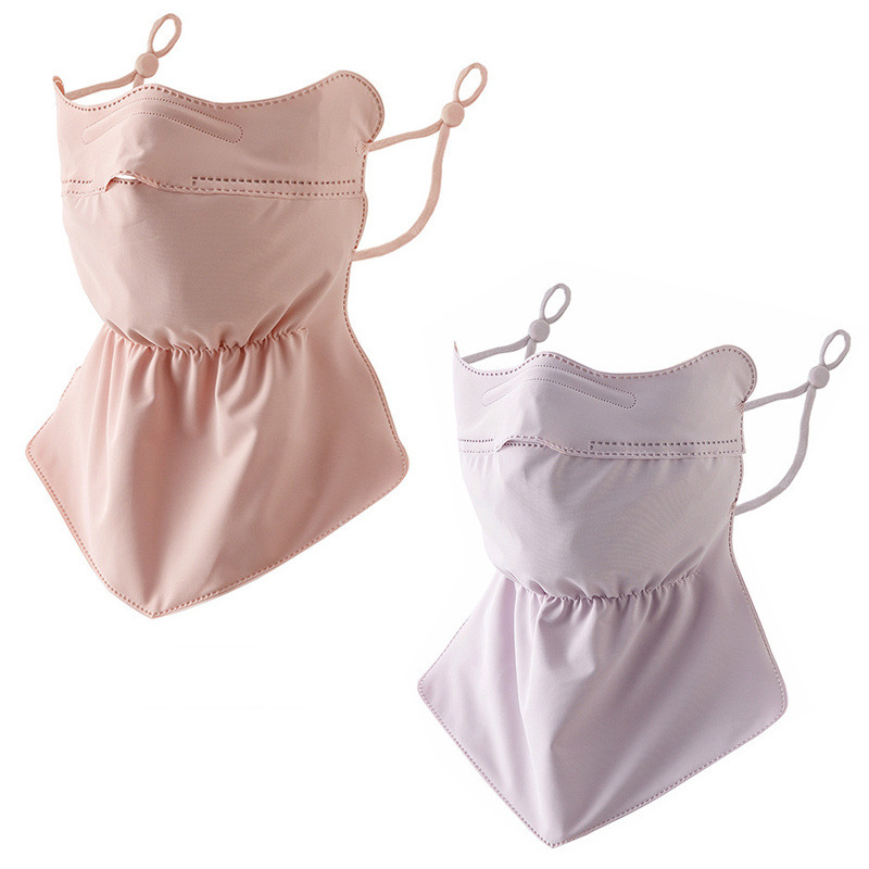 Лятна слънцезащитна маска Ice Silk, защита на врата, слънцезащита, UV защита, дишаща 3D стерео защита на очите, слънцезащитен балсам за открито