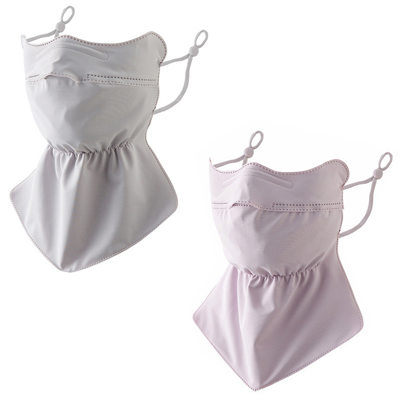 Лятна слънцезащитна маска Ice Silk, защита на врата, слънцезащита, UV защита, дишаща 3D стерео защита на очите, слънцезащитен балсам за открито