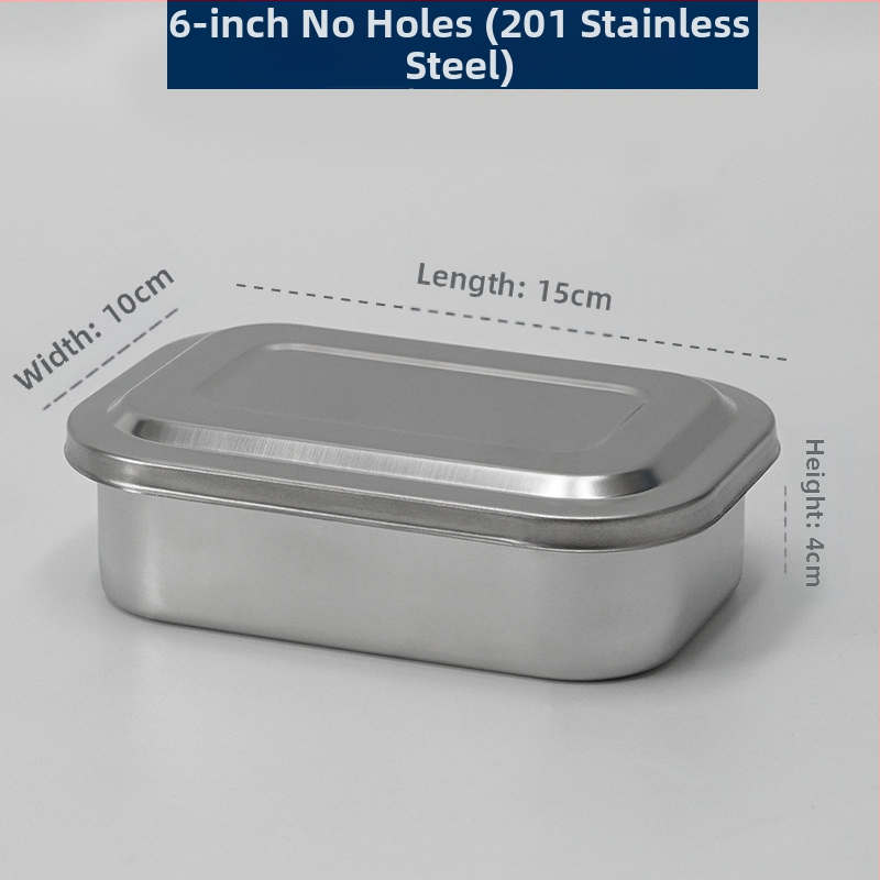 Dezinfekčná krabička z nehrdzavejúcej ocele 304 s vekom a otvormi, vatový obväz, chirurgická dezinfekcia, štvorcová doska na chirurgické nástroje