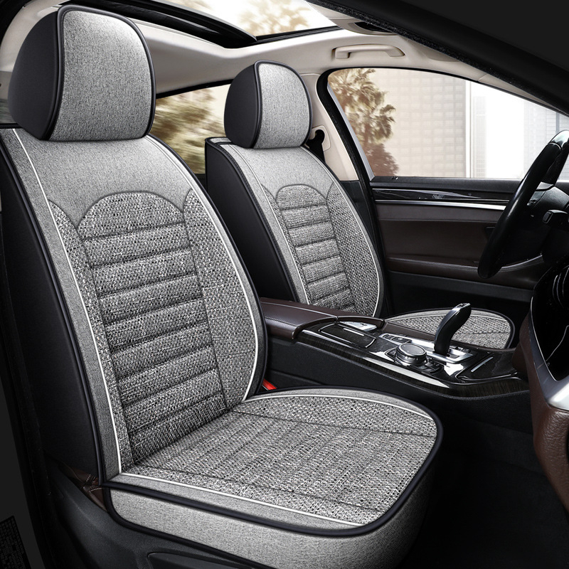 23 uut kõikehõlmavat neljavärvilist jämedat kanepist autoistmepatja. Four Seasons viiekohaline universaalne istmepadi, hulgimüügiekspordi põlvkond.