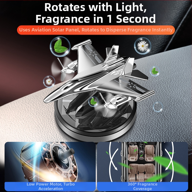Соларни самолети, автомобилна ароматерапия, автомобилен парфюм, въртяща се централна конзола за кола, декоративни материали за автомобилни аксесоари, орнаменти