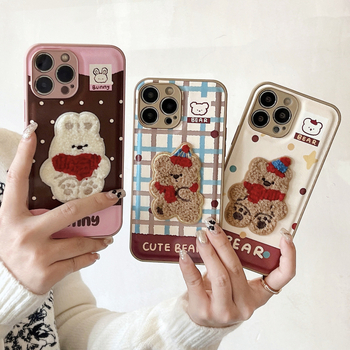 Huawei mate70pro stereo punase salliga karu-jänese telefoniümbris Pura70 multifilmiga Jaapani ja Korea kaitseümbris naistele