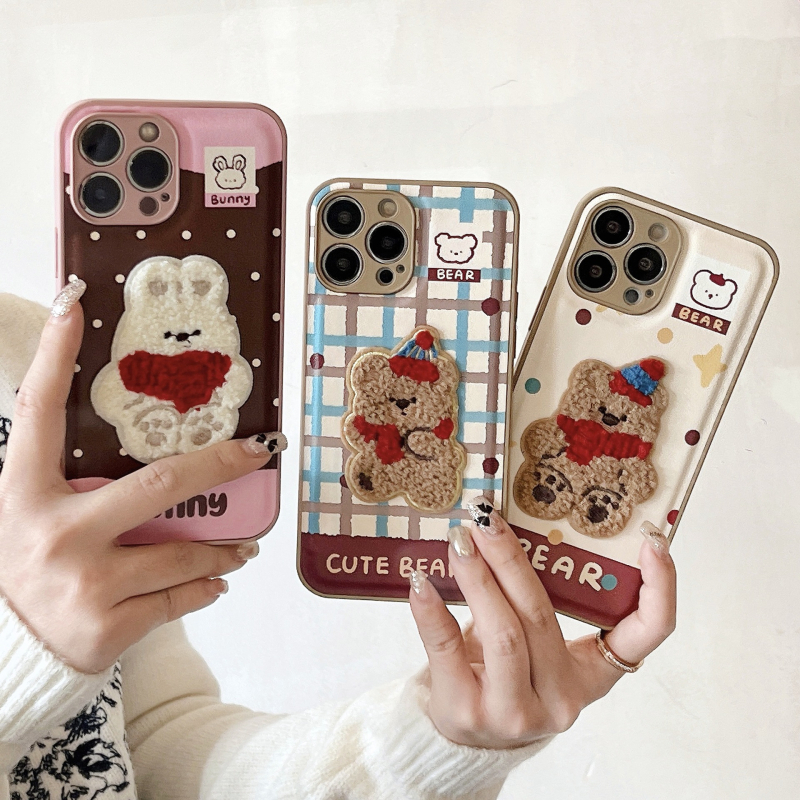 Huawei mate70pro stereo punase salliga karu-jänese telefoniümbris Pura70 multifilmiga Jaapani ja Korea kaitseümbris naistele