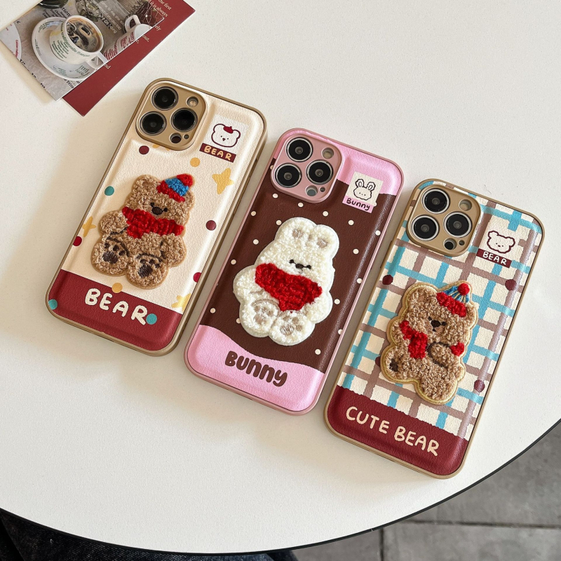 Huawei mate70pro stereo punase salliga karu-jänese telefoniümbris Pura70 multifilmiga Jaapani ja Korea kaitseümbris naistele