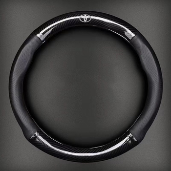 Hulgimüük auto rooliratta kate piiriülene hingav süsinikkiust sportmudel nelja aastaaja universaalne libisemisvastane mugav kulumiskindel käepideme kate