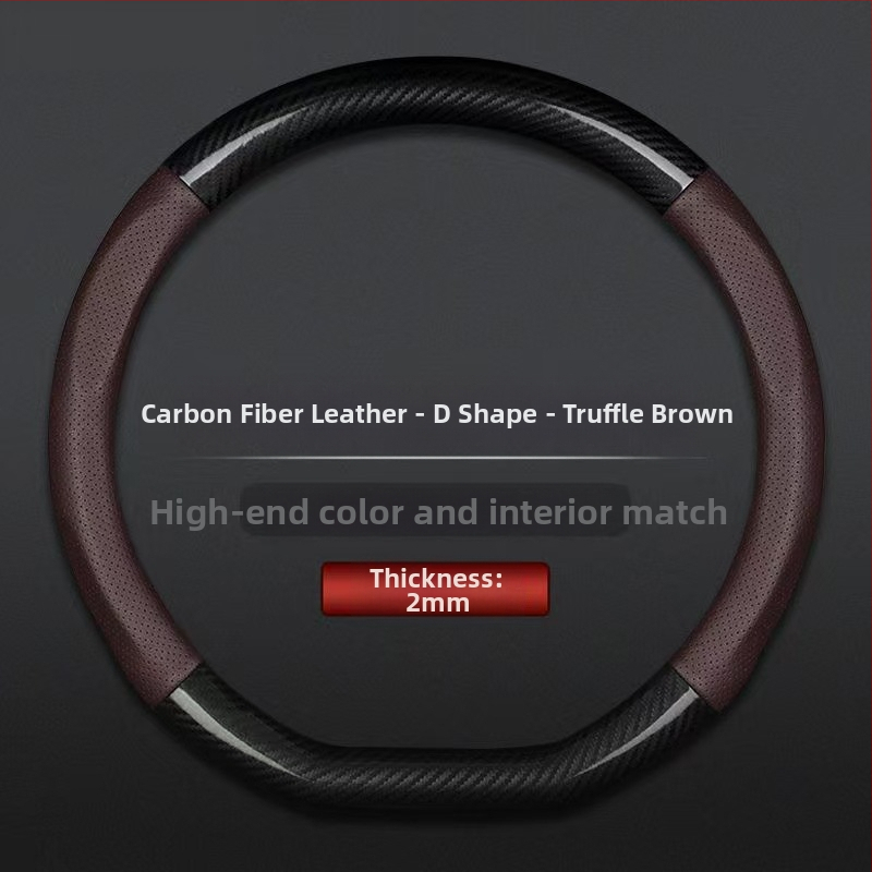 Hulgimüük auto rooliratta kate piiriülene hingav süsinikkiust sportmudel nelja aastaaja universaalne libisemisvastane mugav kulumiskindel käepideme kate