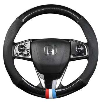 Hulgimüük auto rooliratta kate piiriülene hingav süsinikkiust sportmudel nelja aastaaja universaalne libisemisvastane mugav kulumiskindel käepideme kate