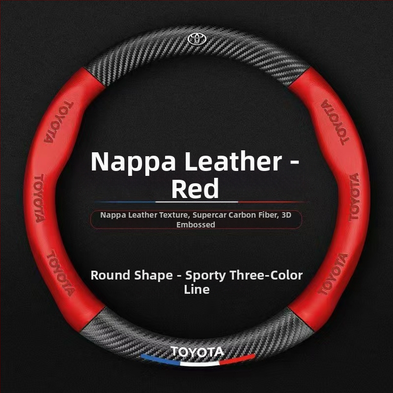 Hulgimüük auto rooliratta kate piiriülene hingav süsinikkiust sportmudel nelja aastaaja universaalne libisemisvastane mugav kulumiskindel käepideme kate