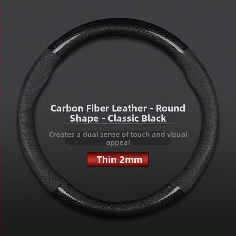 Hulgimüük auto rooliratta kate piiriülene hingav süsinikkiust sportmudel nelja aastaaja universaalne libisemisvastane mugav kulumiskindel käepideme kate