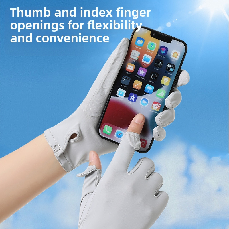 Летни ръкавици от ледена коприна, тънки къси дамски ръкавици за външна употреба, дишащи, със слънцезащита, UV защита, летни ръкавици за слънцезащита