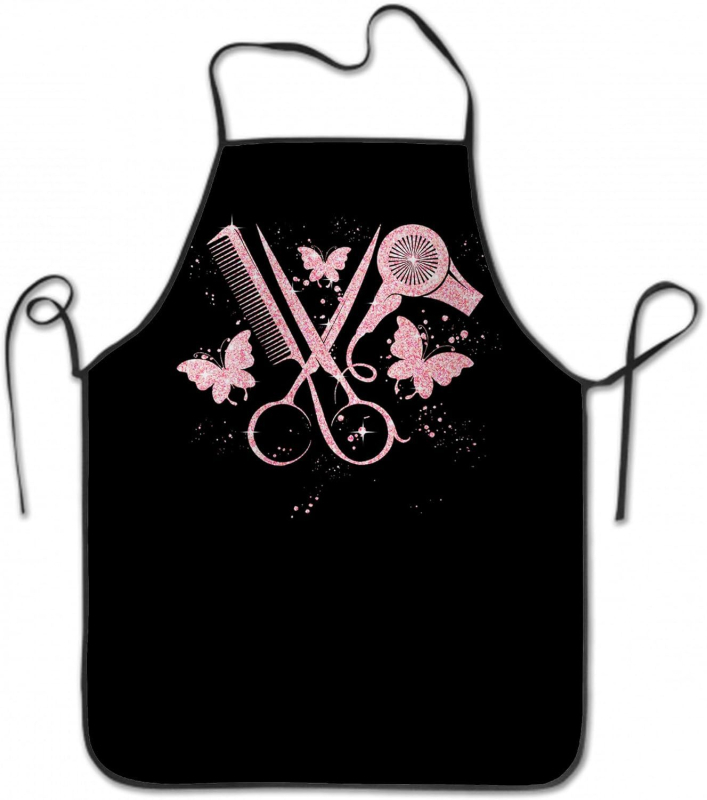 Veekindel luksuslik põll digitaaltrükiga juuksuri juuksuri põll juuksurisalongi juuksuripood määrdumiskindlad tööriided