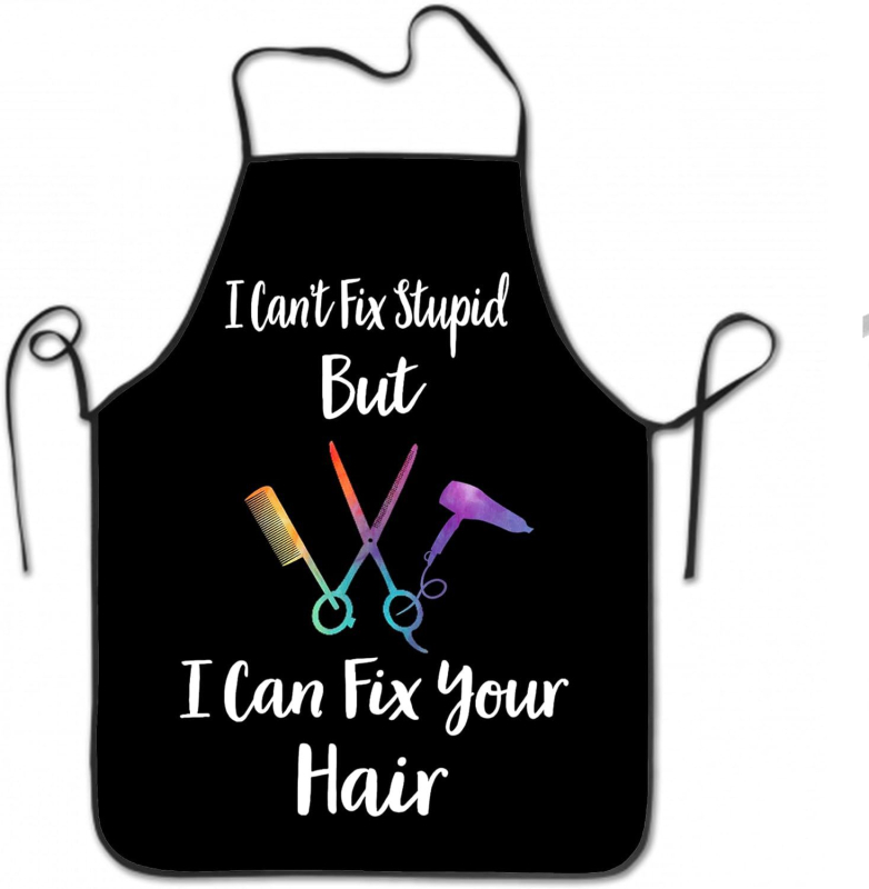 Veekindel luksuslik põll digitaaltrükiga juuksuri juuksuri põll juuksurisalongi juuksuripood määrdumiskindlad tööriided