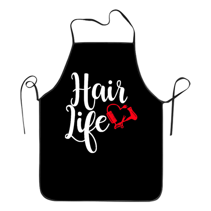 Veekindel luksuslik põll digitaaltrükiga juuksuri juuksuri põll juuksurisalongi juuksuripood määrdumiskindlad tööriided