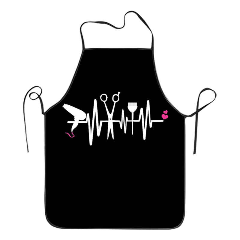 Veekindel luksuslik põll digitaaltrükiga juuksuri juuksuri põll juuksurisalongi juuksuripood määrdumiskindlad tööriided