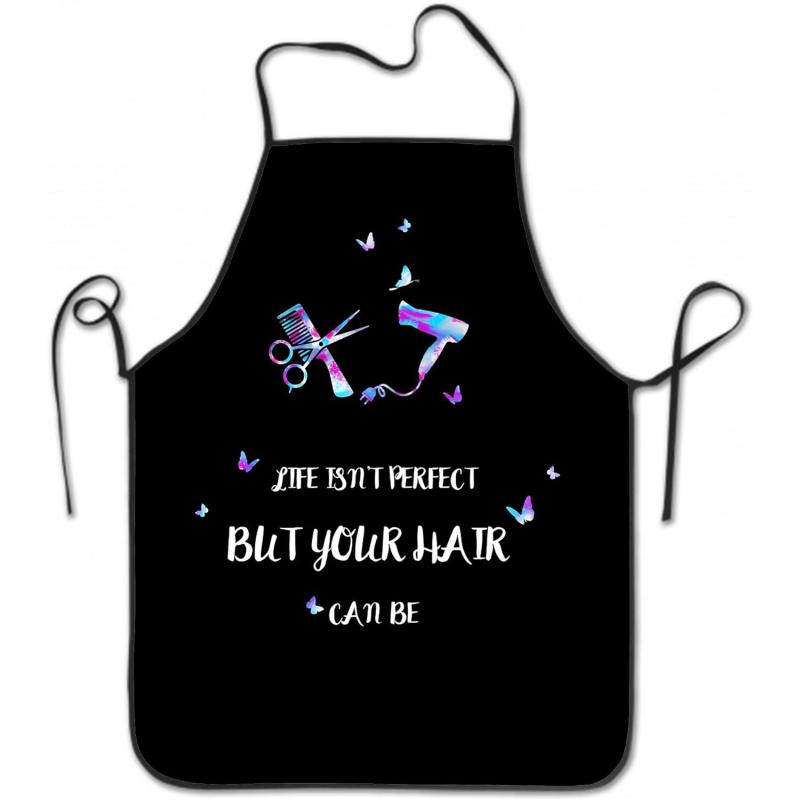 Veekindel luksuslik põll digitaaltrükiga juuksuri juuksuri põll juuksurisalongi juuksuripood määrdumiskindlad tööriided