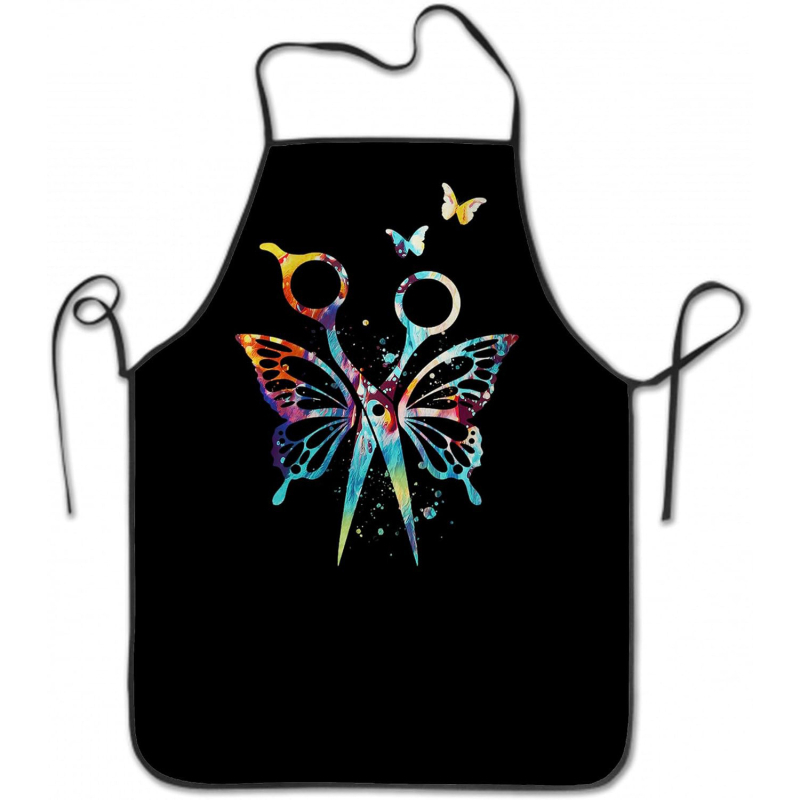 Veekindel luksuslik põll digitaaltrükiga juuksuri juuksuri põll juuksurisalongi juuksuripood määrdumiskindlad tööriided