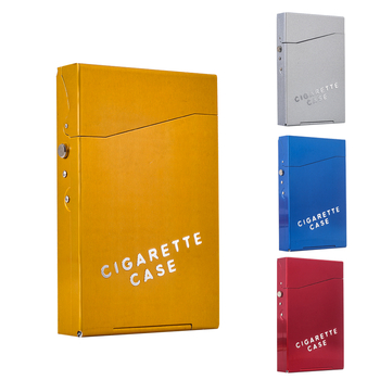 6,5 mm keskmise suurusega sigaretikarp 18 sigaretiga meestele ja naistele, loominguline metallist keskmise suurusega sigaretikarp, alumiiniumisulamist kaasaskantav suitsetamiskomplekt