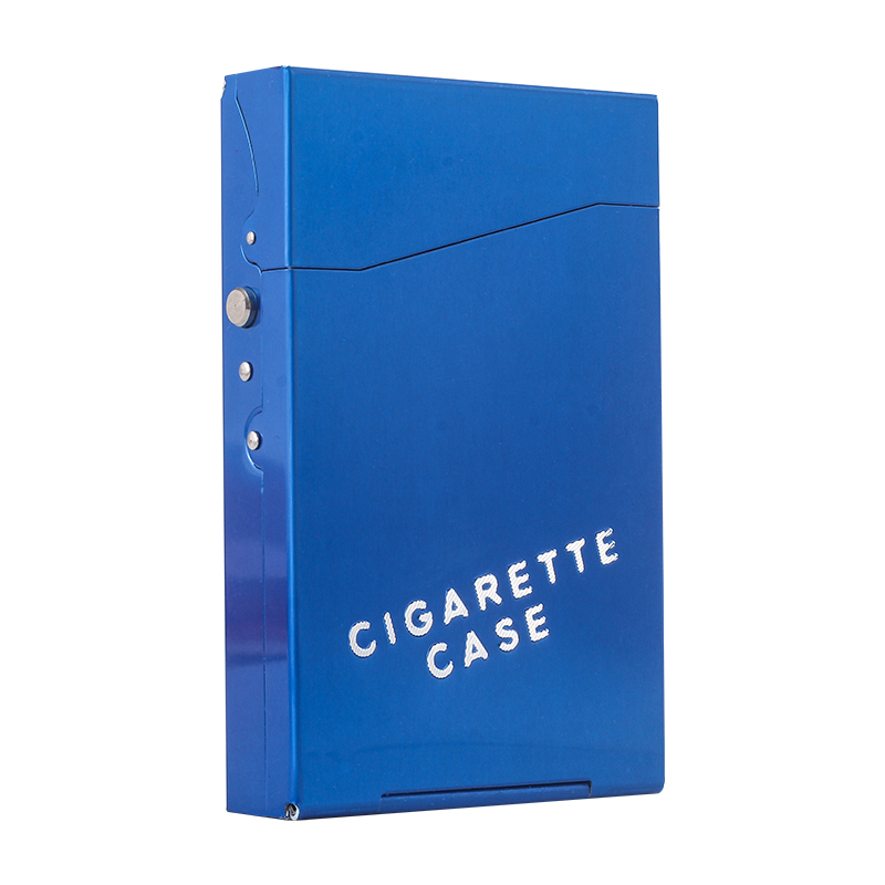 6,5 mm keskmise suurusega sigaretikarp 18 sigaretiga meestele ja naistele, loominguline metallist keskmise suurusega sigaretikarp, alumiiniumisulamist kaasaskantav suitsetamiskomplekt