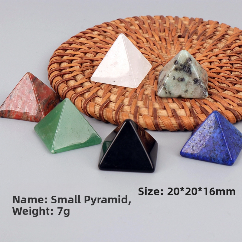 Трансгранични естествени кристални пирамиди 2 см орнаменти за обзавеждане на дома, всяка зала, офис, спални занаяти на едро