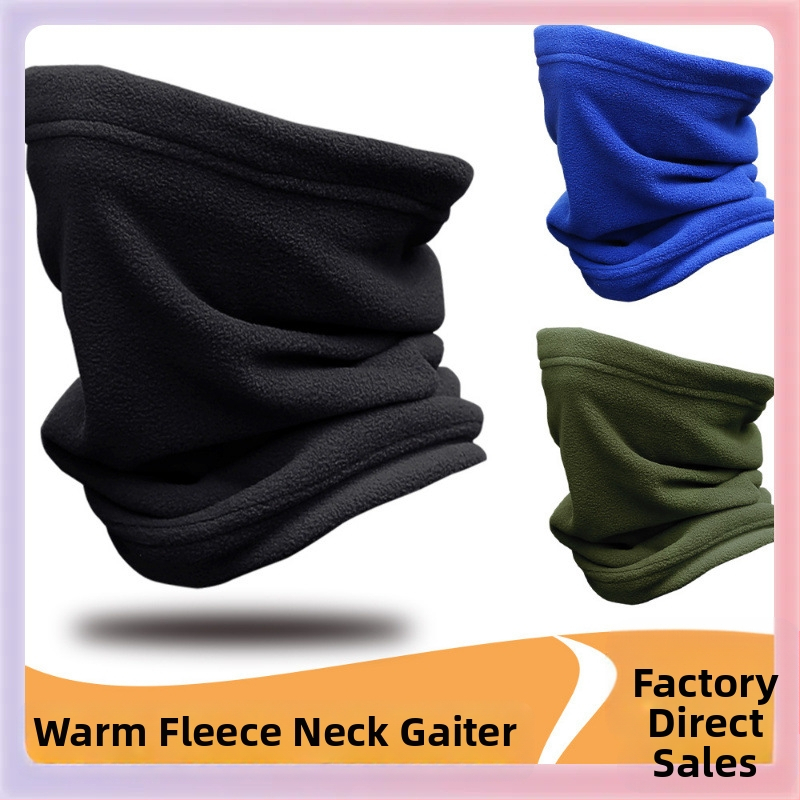 ✅ Eșarfă de gât din fleece polar îngroșat, multifuncțională, pentru exterior, pentru schi, rezistentă la frig, pentru ciclism, toamnă și iarnă, rezistentă la vânt