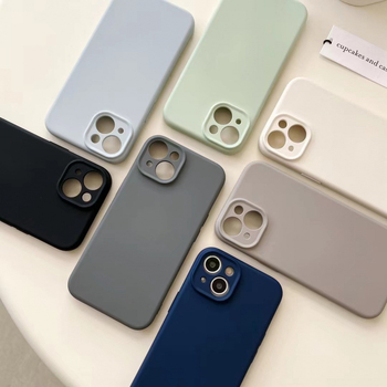 Piemērots Apple 15Pro šķidrā magnētiskā silikona maciņam Iphone14/13Promax Pure Color 16 universālajam aizsargmaciņam