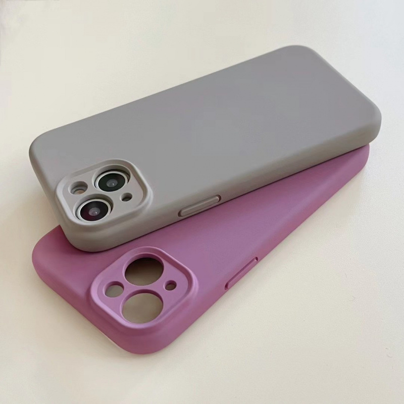 Piemērots Apple 15Pro šķidrā magnētiskā silikona maciņam Iphone14/13Promax Pure Color 16 universālajam aizsargmaciņam