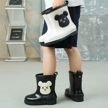 Παιδικές μπότες νερού για αγόρια και κορίτσια, παιδικά παπούτσια νερού με κινούμενα σχέδια, χαριτωμένες παιδικές μπότες νερού, αντιολισθητικά ζεστά αδιάβροχα παπούτσια φοιτητών