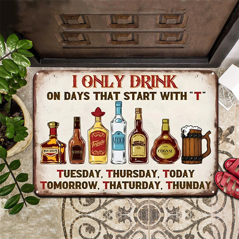 laos temu Naljakas tekst põrandamatt välistingimustes kasutamiseks Kodu sissepääsu uksematt Mustust mitteläbilaskev kulumiskindel põrandamatt sildistamine