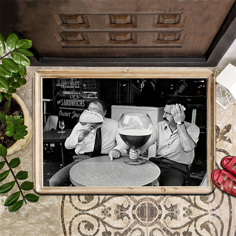 laos temu Naljakas tekst põrandamatt välistingimustes kasutamiseks Kodu sissepääsu uksematt Mustust mitteläbilaskev kulumiskindel põrandamatt sildistamine