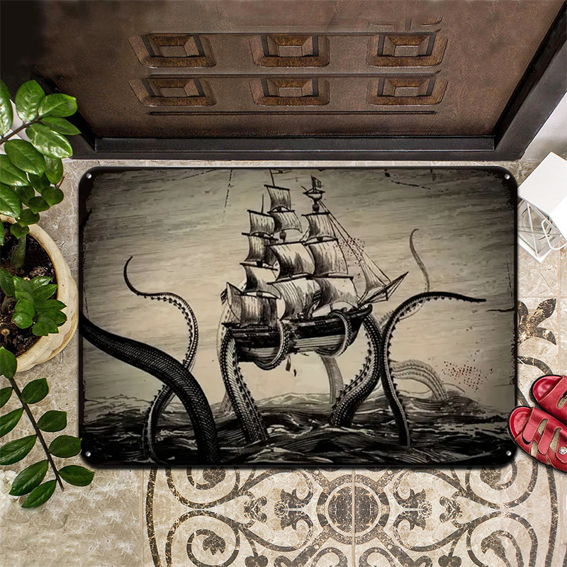 laos temu Naljakas tekst põrandamatt välistingimustes kasutamiseks Kodu sissepääsu uksematt Mustust mitteläbilaskev kulumiskindel põrandamatt sildistamine