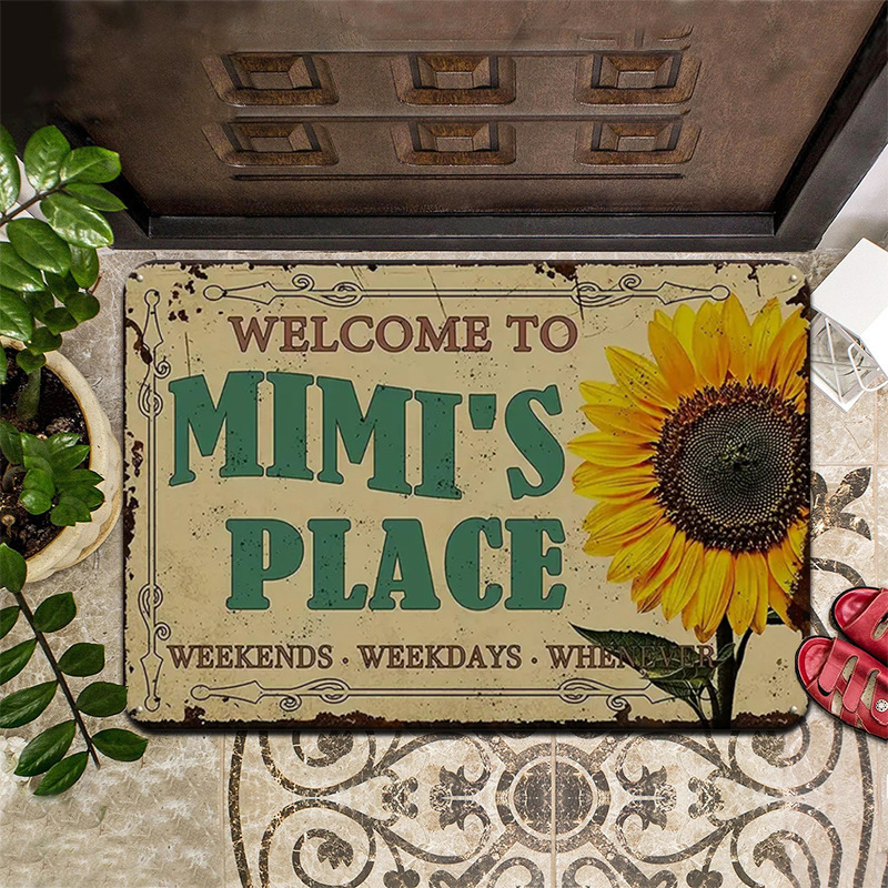 laos temu Naljakas tekst põrandamatt välistingimustes kasutamiseks Kodu sissepääsu uksematt Mustust mitteläbilaskev kulumiskindel põrandamatt sildistamine