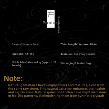 Kristall-agaat poolvääriskivist 8 mm ruudukujulised tahulised lahtised helmed isetehtud käevõru kaelakee ehete aksessuaarid materjalide hulgimüük