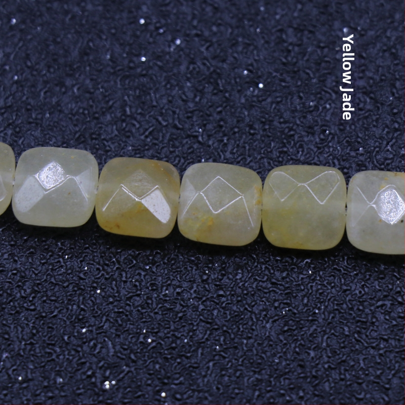 Kristall-agaat poolvääriskivist 8 mm ruudukujulised tahulised lahtised helmed isetehtud käevõru kaelakee ehete aksessuaarid materjalide hulgimüük