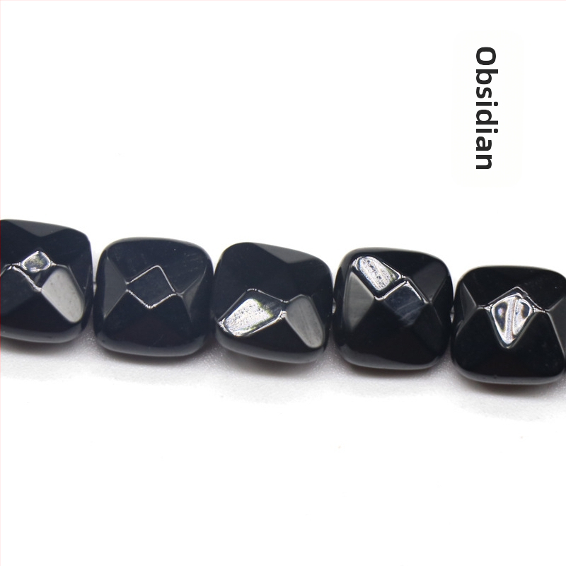 Kristall-agaat poolvääriskivist 8 mm ruudukujulised tahulised lahtised helmed isetehtud käevõru kaelakee ehete aksessuaarid materjalide hulgimüük