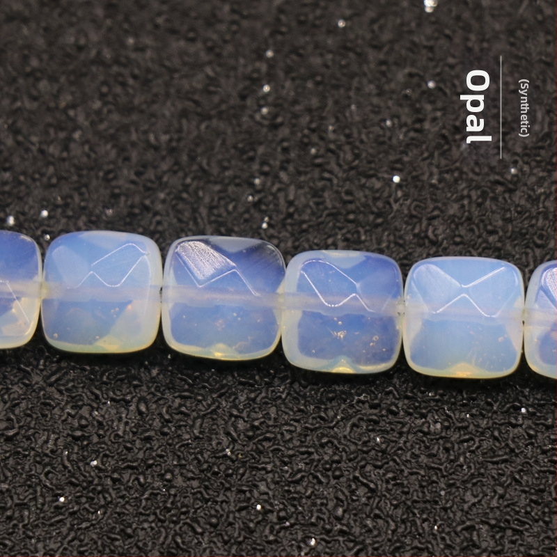 Kristall-agaat poolvääriskivist 8 mm ruudukujulised tahulised lahtised helmed isetehtud käevõru kaelakee ehete aksessuaarid materjalide hulgimüük