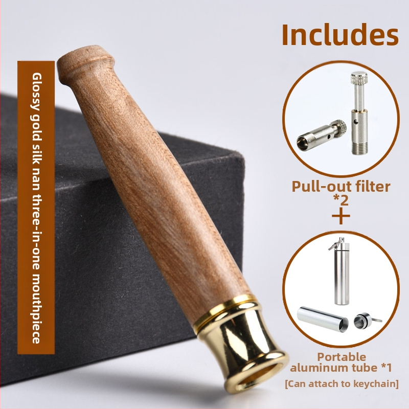 Jinsinan täispuidust sigaretifiltri sigaretihoidja filter jäme, keskmine ja peen, kolmeotstarbeline, tsirkulatsioonitüüpi, pestav