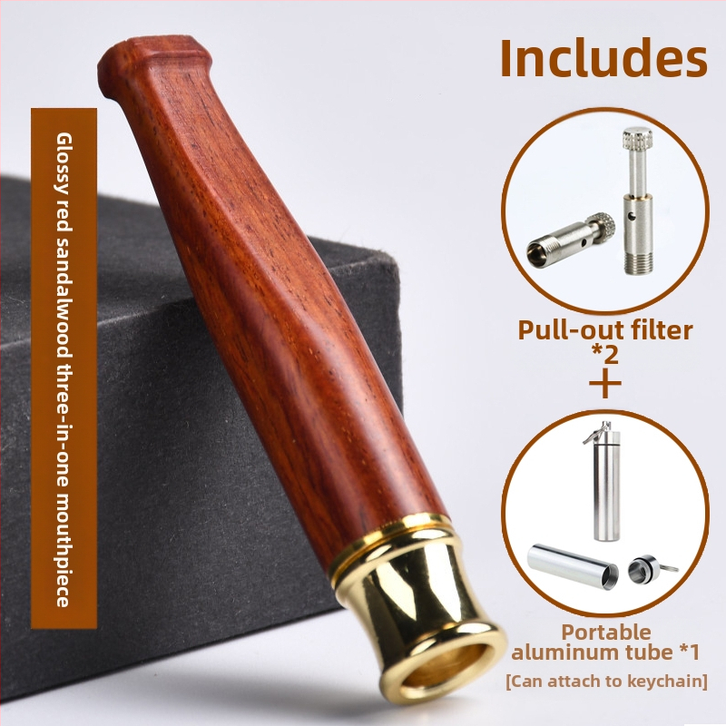 Jinsinan täispuidust sigaretifiltri sigaretihoidja filter jäme, keskmine ja peen, kolmeotstarbeline, tsirkulatsioonitüüpi, pestav