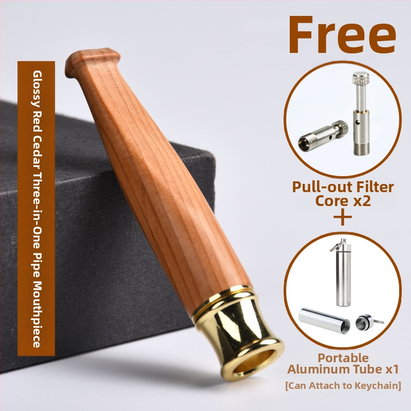 Jinsinan täispuidust sigaretifiltri sigaretihoidja filter jäme, keskmine ja peen, kolmeotstarbeline, tsirkulatsioonitüüpi, pestav