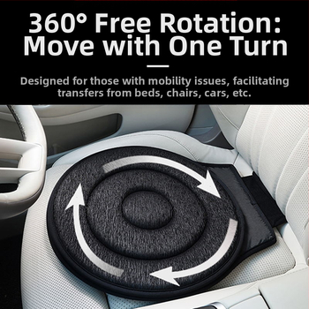 Piiriülene hulgimüügi 360° pöörlev autoistmepadi eakatele ja rasedatele naistele, nelja aastaaja universaalne multifunktsionaalne mobiilne autoistmepadi