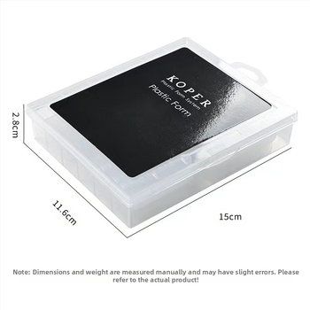 Piiriülene küünekunsti kristallvorm kristallpikendus paberivaba kiire fototeraapia küünepikendus 120 maduvorm