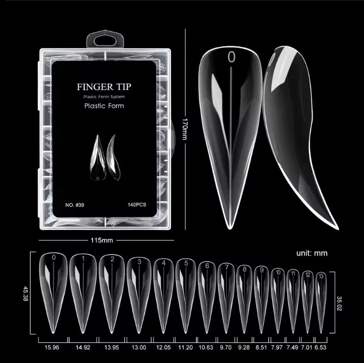 Piiriülene küünekunsti kristallvorm kristallpikendus paberivaba kiire fototeraapia küünepikendus 120 maduvorm