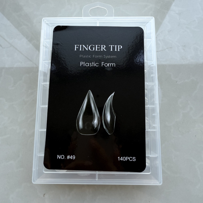 Piiriülene küünekunsti kristallvorm kristallpikendus paberivaba kiire fototeraapia küünepikendus 120 maduvorm