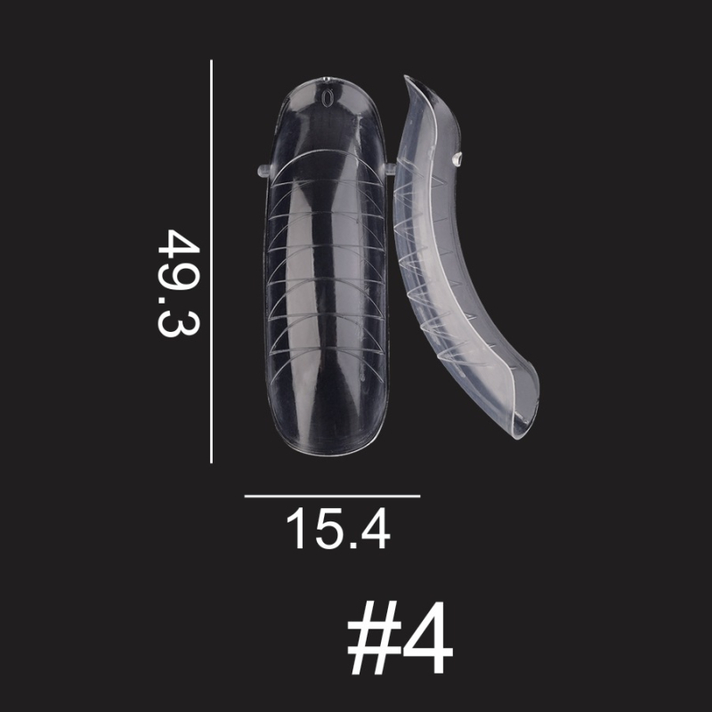 Piiriülene küünekunsti kristallvorm kristallpikendus paberivaba kiire fototeraapia küünepikendus 120 maduvorm