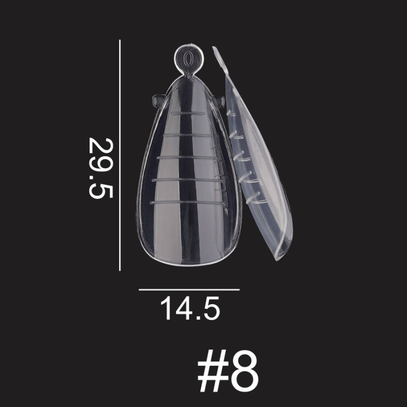 Piiriülene küünekunsti kristallvorm kristallpikendus paberivaba kiire fototeraapia küünepikendus 120 maduvorm