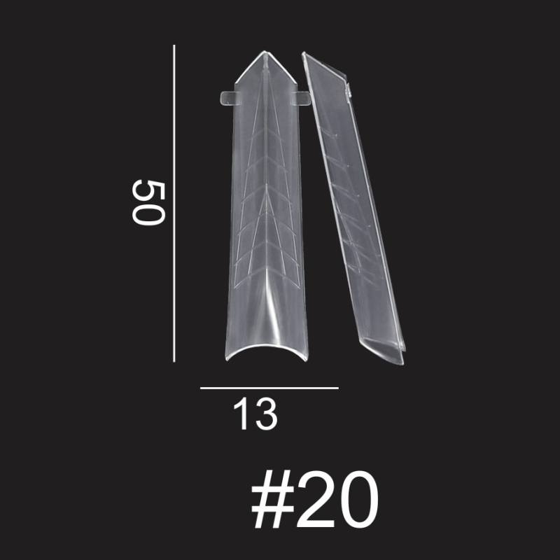 Piiriülene küünekunsti kristallvorm kristallpikendus paberivaba kiire fototeraapia küünepikendus 120 maduvorm